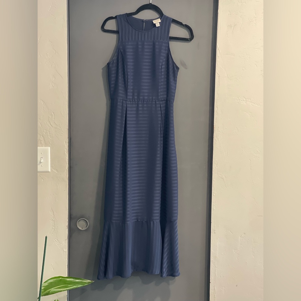 a new day Navy Striped Maxi Dress